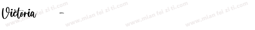 Victoria 衬线字体转换